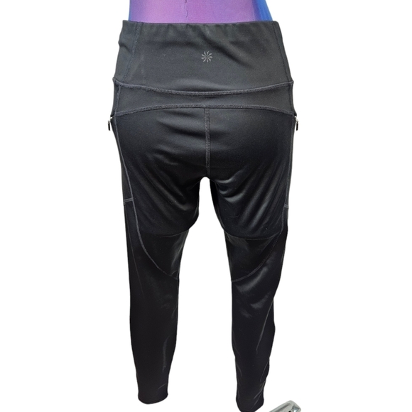 Athleta Black Salutation Workout Leggings Size Small Women's O73 - Picture 5 of 11